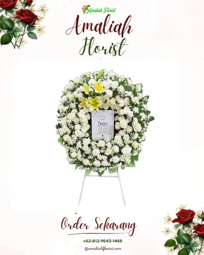 Krans Bunga Duka Cita di Cijeruk